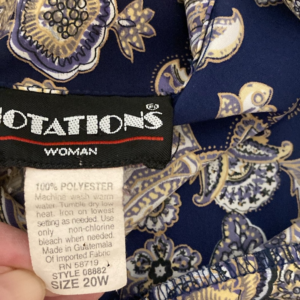 Notations Button down Blouse - Picture 4 of 4